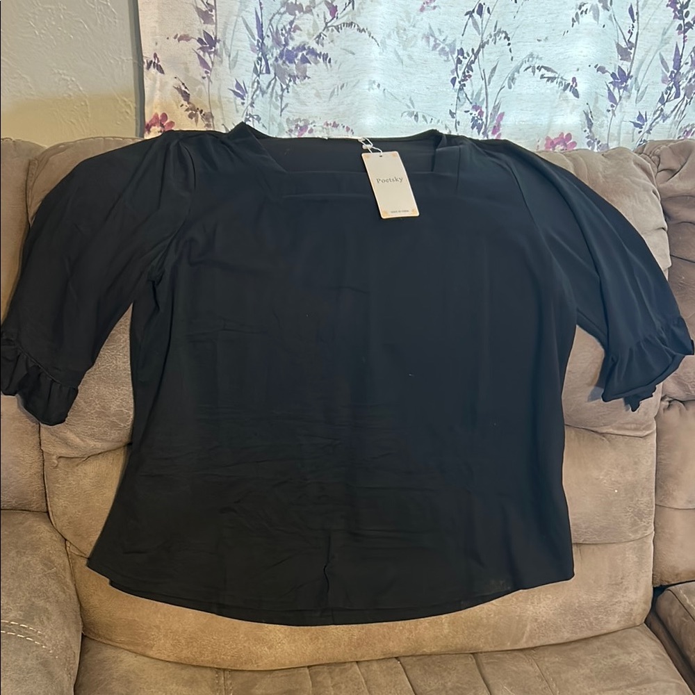 Black Women's Top by Poetsky